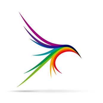 Vector Logo birds in flight